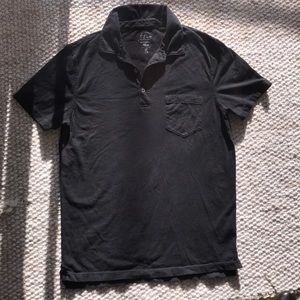 J. Crew: Men’s Navy Short Sleeve 3/4 Button Polo
